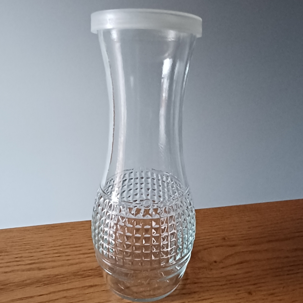 EUC Vintage Good Seasons Glass Salad Dressing Cruet with Lid